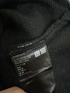 Oversized UNIQLO Black Hoodie Dress