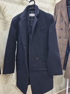 Navy blue overcoat