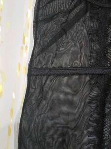 (1100)Black Lace Bodysuit
