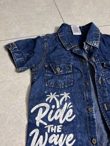 Denim &#39;Ride the Wave&#39; Shirt
