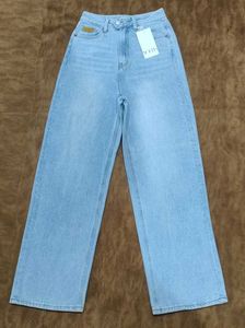 Wide Leg Light Wash Jeans