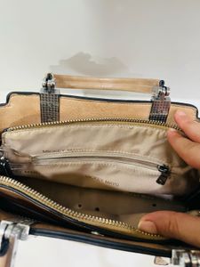 Mickey Mayo Tan Satchel Handbag