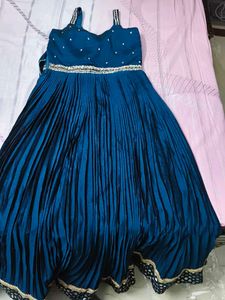 Elegant Blue Ethnic Gown