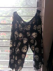 Skull Print Pants