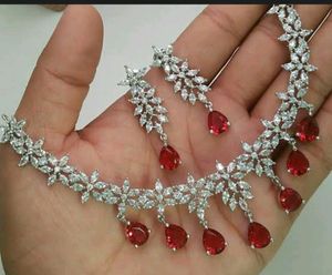 Ad Fancy Necklace Set With Earrings