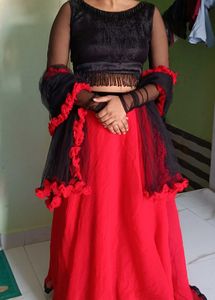 Red Lehenga Choli Set