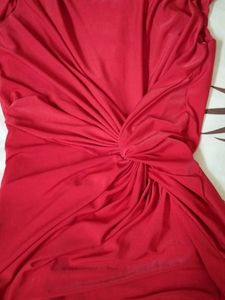 Red Sleeveless Dress