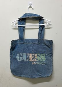 Vintage GUESS Denim Tote Bag