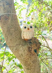 Amigurumi Owl Keychain /charm