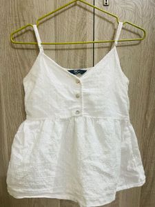White Spaghetti Strap Top