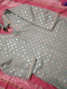 Elegant Kurta Set dhoti pant with apple cut top