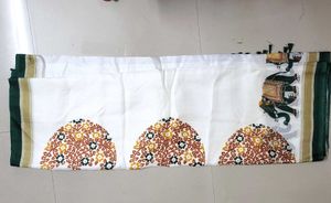 Kerala Saree with Elephant Motif