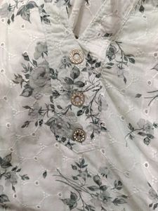 Floral Print Tie Waist Top