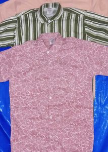 Men Shirts Full Sleeve With Pocket .Combo Of Three