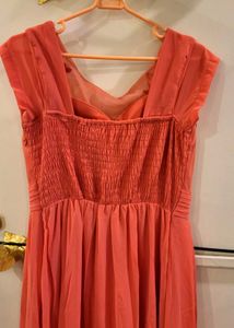Coral Embellished Dress