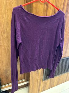 Purple Full Sleeve Top