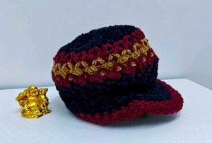 🧢🧣Woolen Cap with Scarf
