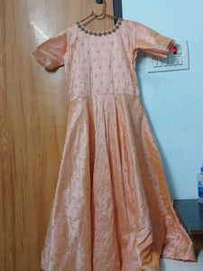 Peach Long Frock