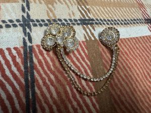 Saree Brooch Golden