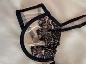 H&amp;M Mesh Lace Balconette Bra/34C