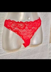 🎄Buy 2, Get 1 Free🎁Red Lace Thong Panty