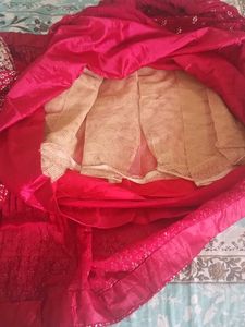 🔥 Hot Pink Mirror Work Lahenga 🔥