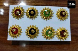 Vintage Gold Tone Flower Earrings