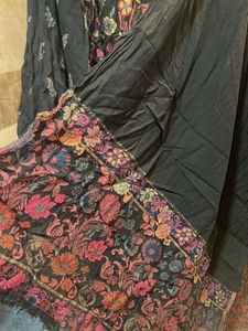 Beautiful Kashmiri Pashmina Kurta And Stall Set