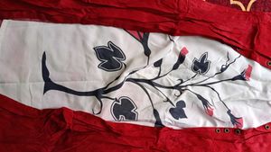 Bold Red &amp; White Casual Top
