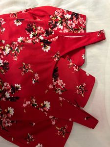 #Under1000 Sale - HnM Red Flower Dress