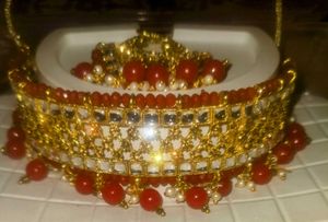Red &amp; Gold Jewelry Set