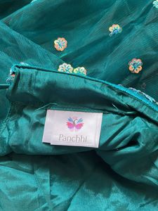 Teal Embellished Lehenga Choli(House Of pancchi)