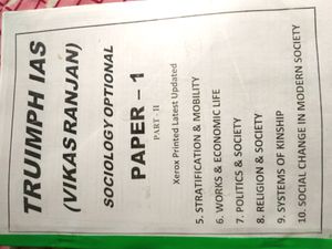 Truimph IAS sociology notes