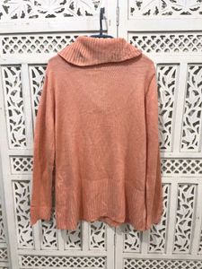 Peach Knit Sweater A