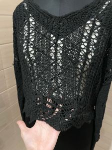 Zara crochet oversized sweater