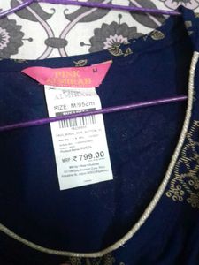 Elegant Blue Printed Kurta