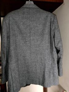 Grey Classic Tweed British Wool Blazer