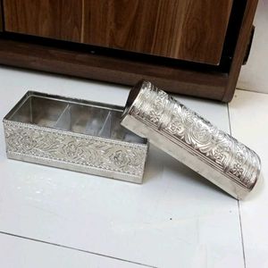 Silver Chest Multipurpose Container