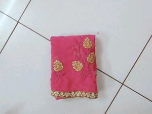 Trendy Beautiful Embroidery Work Sarees