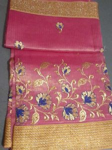 Beautiful Party Wear Sari With Blouse