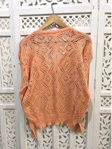 Discount ON.. Crochet Oversized Cute V Neck Top