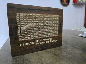 Wooden Money Saving Box