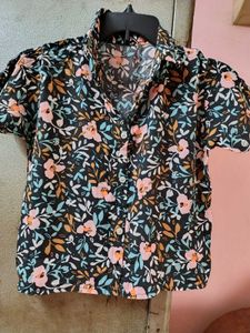 Beautiful Floral Design Crop Top