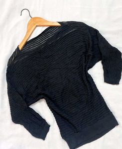 Pinterest Black Knit Top D