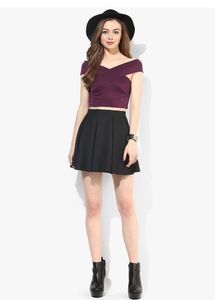 fasttt🥳🥳Chic Plum Crop Top