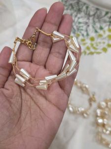 Combo of 4 - Synthetic Pearl bracelets
