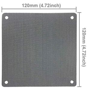 HASTHIP® 5pcs 12cm PC Fan Dust Filter Black Square