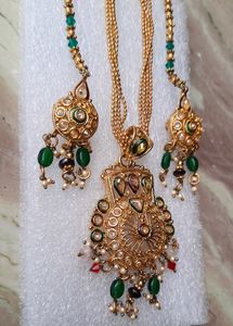 Party Wear Heavy Neck Set With Earing
