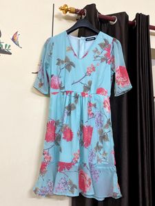 Sassafras Floral Blue Dress