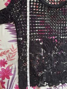 Black Lace Top with excellent net cut